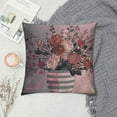 thumbnail image 2 of ARISTURING  Valentine Pillow Covers Striped Vase Happy Valentines Day Decorative Throw Pillows Decoration Holiday Party Pink Cushion Case for Home Couch Sofa, 2 of 5