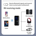 thumbnail image 4 of Receptor y Transmisor de Audio Bluetooth 5.4 con Tarjeta TF Auxiliar de 3,5 mm, Adaptador Bluetooth con Pantalla LED y Micrófono para TV de Coche., 4 of 5