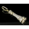 thumbnail image 3 of Chess King 0.65 CT Diamond Charm Pendant 1.6" 10K Yellow Gold, 3 of 5