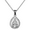 White Gold, variant on Cate & Chloe Isabel 18k White Gold Plated Pendant Necklace with Simulated Diamond Crystal for Women