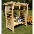 thumbnail image 1 of A &amp; L Furniture Lexington 7.5 ft. High Wood Arbor with Swing, 1 of 1