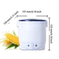 thumbnail image 2 of Xingzhi Cuiseur à Riz pour Voiture Mini Outils de Cuisson 24V Multifonction 1L Radiateur Électrique Dortoir Maison Cuiseur Vapeur pour Aliments Appareil Machine 24V/vert 24V, 2 of 8