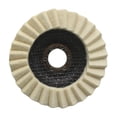 thumbnail image 3 of Disco de pulido de fieltro de lana, almohadilla de pulido, almohadilla de esmerilado, resistente para pulido de vidrio de automóvil y metal. 115 Tipo, 3 of 9