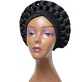 thumbnail image 2 of Visland Women African Turban Hat, Adjustable Elastic Soft Space Cotton Wide Band Cap Headwrap Hair Cover, 2 of 5
