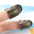 thumbnail image 3 of 10 Uds. Accesorios Costura Aguja Anillo Dedal Protector Dedo Retro (M), 3 of 5