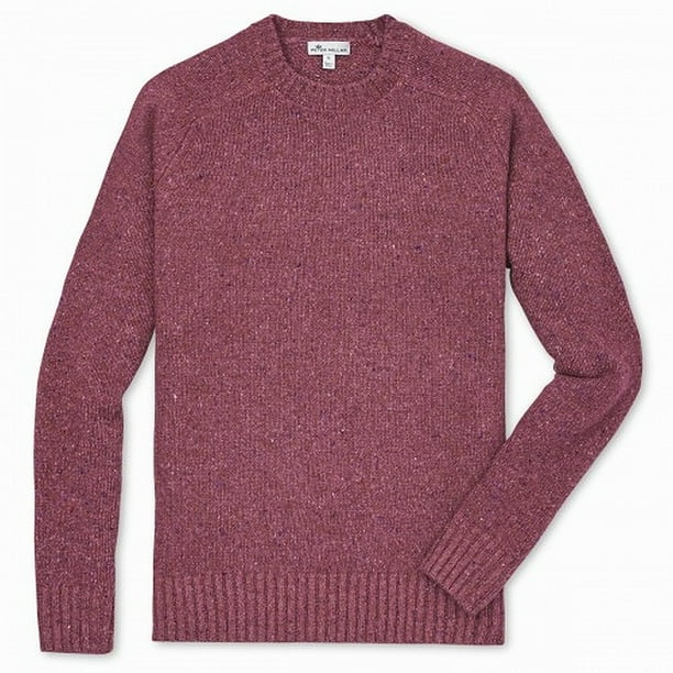Peter Millar Mens Sweater Speckled Knit Ribbed Crewneck XL Walmart