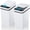 2 Pack 2.2 Gallon White, variant on Bathroom trash cans with lids, 2-pack, 2.2-gallon automatic sensor trash cans, small smart sensor trash cans, slim and waterproof trash cans, suitable for bedrooms, bathrooms, offices, and living roo