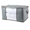 thumbnail image 1 of Caja de almacenamiento plegable Laklulu de 2 piezas, estilo horizontal común gris, 60 x 40 x 35 cm, 1 of 5