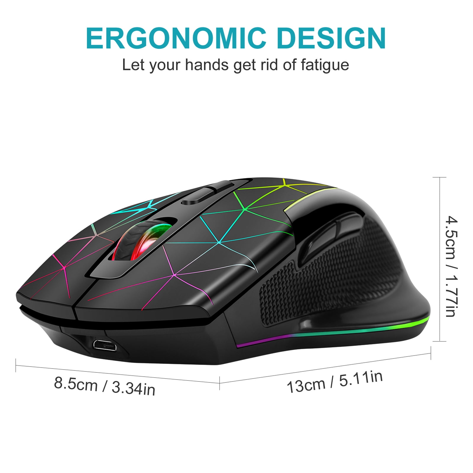 Buy RPM Euro Games 2.4 Ghz Rechargeable Wireless Gaming Mouse  500 mAh  Battery & Gaming Mousepad Speed Type Extended Large (Size - 800 mm x 300 mm  x 3 mm) Online at desertcartKUWAIT