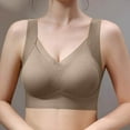 thumbnail image 2 of Wdgfv Seamless Jelly Bras for Women - Full Coverage Wireless Bra with Support and Lift for Older Coffee XXL, 2 of 8