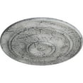 thumbnail image 3 of 40 1/4"OD x 3 1/8"P Small Classic Ceiling Medallion (Fits Canopies up to 10"), Hand-Painted Ultra Pure White Crackle, 3 of 6