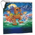 thumbnail image 2 of Cortina de ducha Scooby Doo, juego de cortinas de ducha con dibujos animados encantadores para niños, niñas, dormitorio universitario, baño, accesorios de decoración de bañera a prueba de agua con 12, 2 of 8