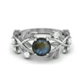 thumbnail image 1 of 6MM Round Labradorite 925 Sterling Silver Solitaire Women Wedding Classic Designer Ring, 1 of 4