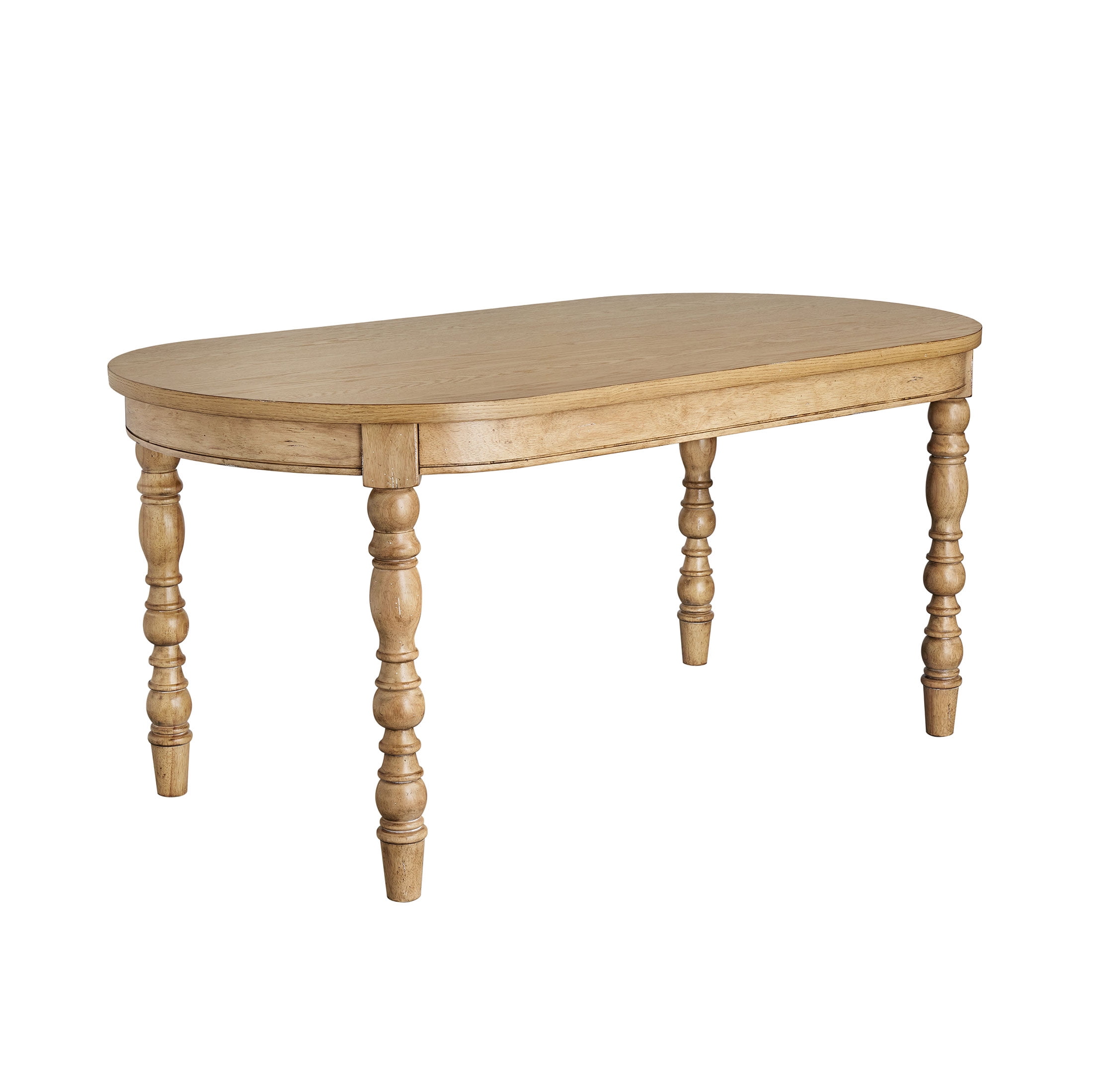The Pioneer Woman Willa Dining Table, Heirloom Wheat Finish, Oval, Farmhouse Style