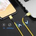 thumbnail image 3 of USB C Cable, Phone Charger Cord USB C Charger Cable 6ft 2Pack, C Type Charger Cable Fast Charging for Samsung Galaxy, Gold, 3 of 8