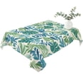 thumbnail image 2 of Palm Leaves Table Cloth Waterproof Tablecloths, Green Blue Tropical Plants Summer Country Tablecloth Dining Table Cover for Kitchen Party Tabletop Outdoor, Rectangle Tablecloth 60x102 Inch, 2 of 9