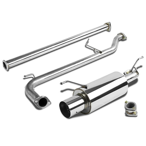DNA Motoring For 98-02 Honda Accord F23 L4 Racing Cat-Back Exhaust System 4" Muffler Tip