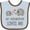 Blue and Chocolate, variant on Inktastic My Godmother Loves Me Boys or Girls Baby Bib