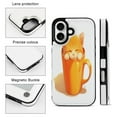 thumbnail image 3 of Compatible with iPhone 11 12 13 mini 14 15 16 Pro Max Plus Wallet Case with Card Holder, PU Leather Kickstand Card Slots Case ( Cute Cap Cup, iPhone 12 Pro Max), 3 of 7
