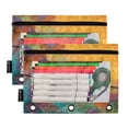 thumbnail image 4 of 2 Pack Flip Folders with Clear PVC Window Binder Pouches 3-Ring Binder Organizer for Office & Home Birds on A Wire, 4 of 6
