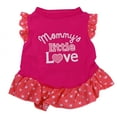 thumbnail image 3 of YUEHAO Summer Cute Pet Puppy Small Dog Cat Pet Dress Apparel Clothes Fly Sleeve Dress Mommy's Little Love Pet Hot Pink, 3 of 4