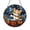 Acrylic 3.5 Inch, variant on Cat Music Drum Glass Suncatcher Window Decor, Stained Glass Style Panel Art