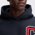 thumbnail image 4 of Fanatics Black Kansas City Chiefs IconicFleece Letterman Hoodie, 4 of 7