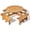 Teak, variant on Ktaxon 8 Seat Picnic Table with 4 Benches, 70.9in Dining Set for Patio, 2in Umbrella Hole, Brown