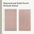 thumbnail image 3 of Modern Threads Jacquard Border 6-Piece Cotton Bath Towel Set, Peach, 3 of 8