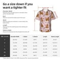 thumbnail image 3 of Cavapoo Dog Flower Men'S 3d Print Casual Button Down Shirts, Novelty Hawaiian Short Sleeves Xl, 3 of 7