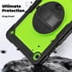 thumbnail image 4 of Funda para Samsung Galaxy Tab A11 Plus de 11 pulgadas (2025) y A9 Plus de 11 pulgadas (2023), resistente, a prueba de golpes, con soporte giratorio de 360° y correa de mano/bandolera., 4 of 9
