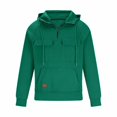 thumbnail image 3 of MHFRRA Sudadera con Capucha Informal, Chaqueta Cálida con Forro y Bolsillo Frontal para Uso Diario Al Aire Libre, Otoño E Invierno Verde, 3 of 6
