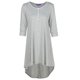 thumbnail image 5 of Top túnica larga para mujer, minivestido con dobladillo irregular y camiseta con cuello redondo Romacci Gris claro XXXXL, 5 of 6