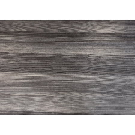 Home Office Writing Desk With Storage - Grey Laminate Contemporary Look For Workspace Spacious