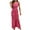 Hot Pink, variant on Mlkoz Womens Dresses, Women Fashion High Waist Solid Sleeveless-Neck Dress, Mother's Day Gifts