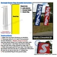 thumbnail image 3 of Car Wash Rectangle Feather Banner Flag with Pole Kit and Ground Spike for Car Wash, Auto Detail, and Hand Wash Business Owners, Blue, 3 of 3