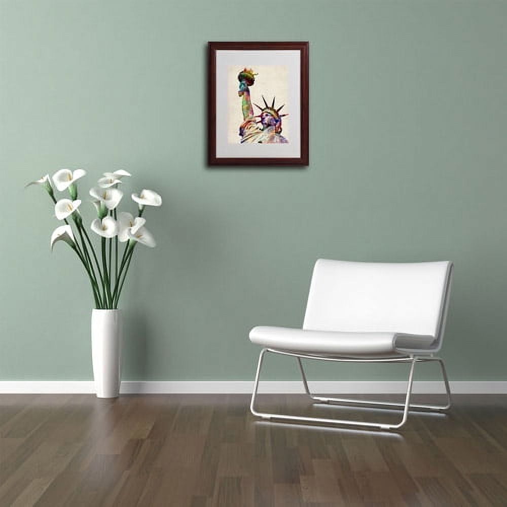 Trademark Art 'Statue of Liberty' Matted Framed Art by Michael Tompsett