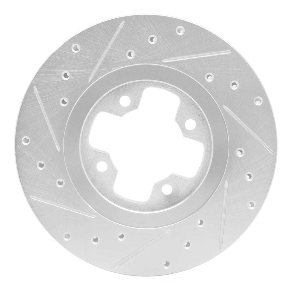 Dynamic Friction Company 631-67008R DFC Brake Rotor - Drilled And Slotted - Silver