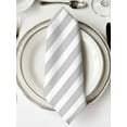 thumbnail image 2 of Grey Striped Cloth Napkins Washable Set of 1, Modern Farmhouse Gray White Stripes Reusable Dinner Table Napkins Cloth Bulk for Weddings Kitchen Restaurants Hotel Events Parties 20 x 20 Inch, 2 of 9