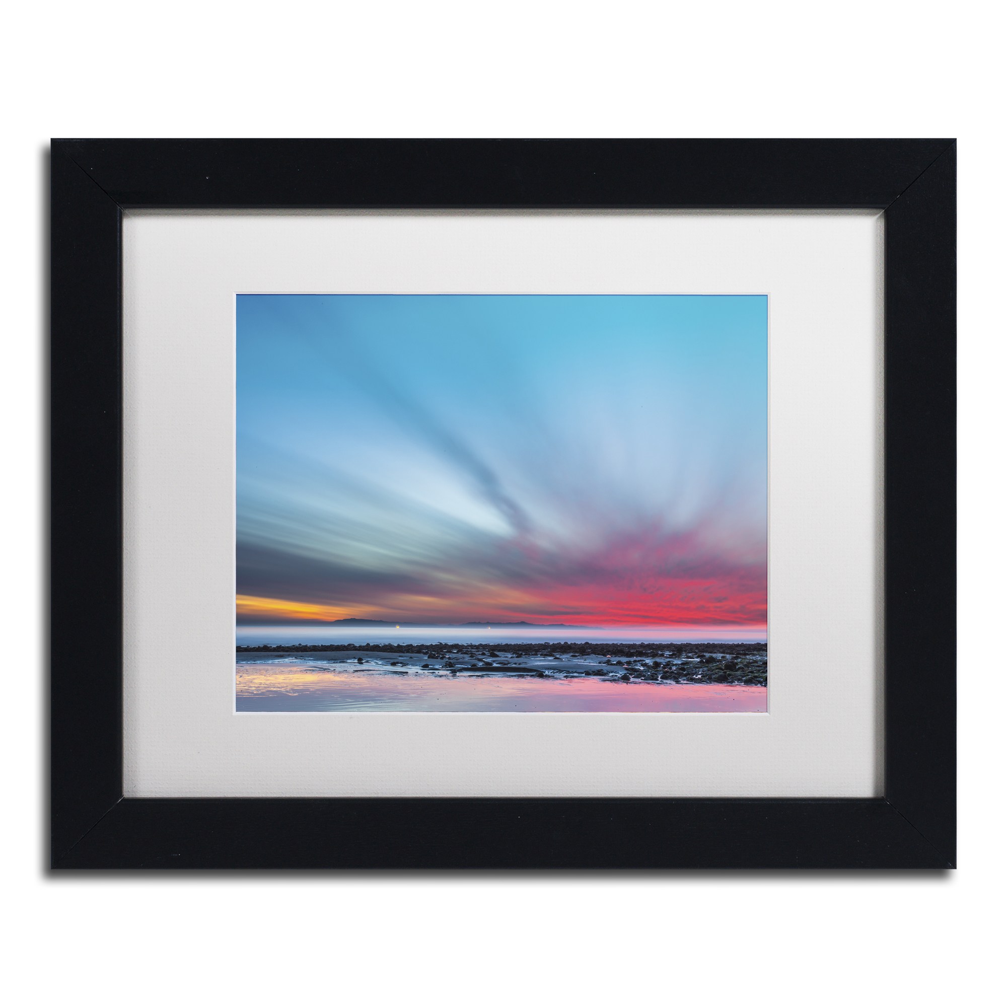 Chris Moyer 'Last Light' Matted Framed Art