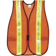 thumbnail image 1 of Crews Reflective Fluorescent Safety Vest - Elastic Strap, Hook & Loop, Comfortable, Washable, Lightweight, Reflective Strip, Reflective Front & Back - | Bundle of 2 Each, 1 of 1