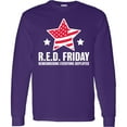 thumbnail image 3 of Inktastic Red Friday Remembering Everyone Deployed with Red American Flag Long Sleeve T-Shirt, 3 of 5