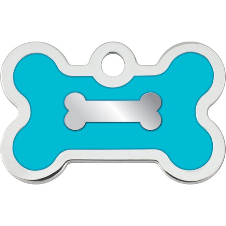 UPC: 0736511458282 | Small Bone Shape Dog Tag with Chrome Detail