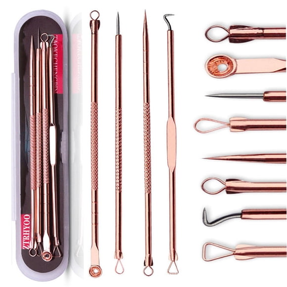 ZTRHYOO Removedor de espinillas, herramienta extractora de comedones y espinillas, el mejor kit de eliminación de acné, tratamiento para eliminar imperfecciones, espinillas, puntos blancos, eliminació