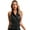 Black, variant on Women's Glitter Sequin Suit Vest Sleeveless Dressy Waistcoat Jacket Sparkly Rave Club Party Disco Tops Black S