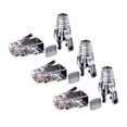 thumbnail image 1 of 150 Piezas Cat6 RJ45 Conector Cable UTP Jack Ethernet 8P8C Red 6 Enchufes Modulares con Tapas RJ45 de 6.5 mm, 1 of 5