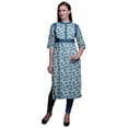 thumbnail image 1 of Bimba Viscose Santoon Kurta Summer Tunic Printed Straight KurtisForWomen, 1 of 5