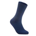 thumbnail image 1 of Lian LifeStyle Big Girls 4 Pairs Knitted Wool Crew Socks FS03 Size XL (Navy Blue), 1 of 2