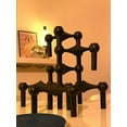 thumbnail image 4 of Metal Molecular Structure Candle Holder Nordic Silver Candlestick Centerpiece Living Room Decoration Gift Home Decore Candelabra, 4 of 9