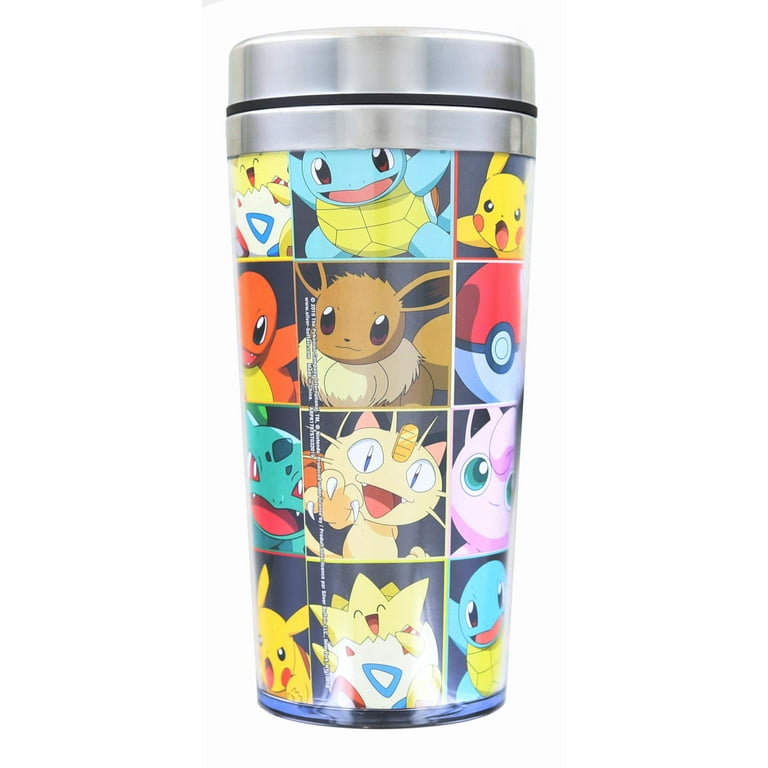 Pokemon Lenticular Pikachu 16oz Travel Coffee Mug Tumbler w/ Non